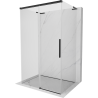 Mexen Rox-3S L cabine de douche à 3 côtés coulissante 130 x 80 cm, transparente, noire - 8C2L-130-085-70-00-3S
