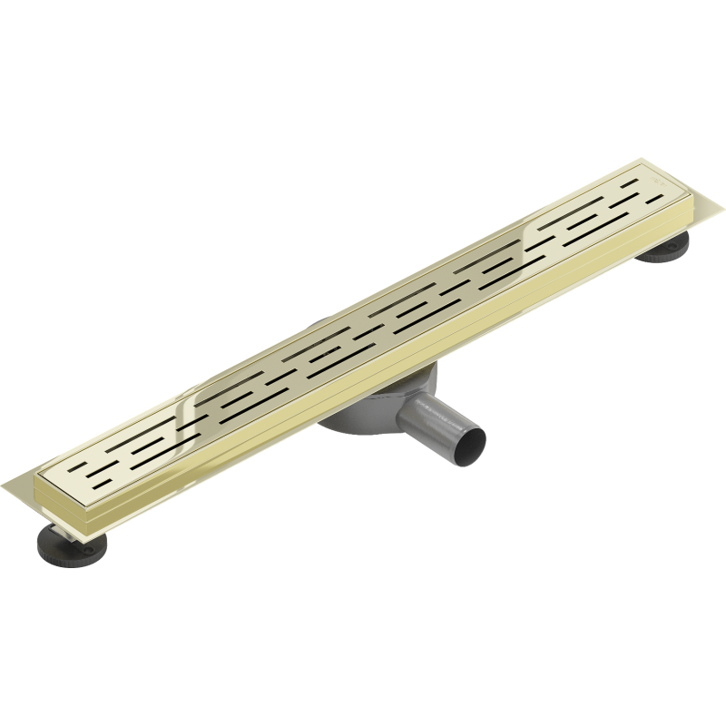 Mexen Flat 360° M01 siphon linéaire rotatif 70 cm, doré - 1520070-40