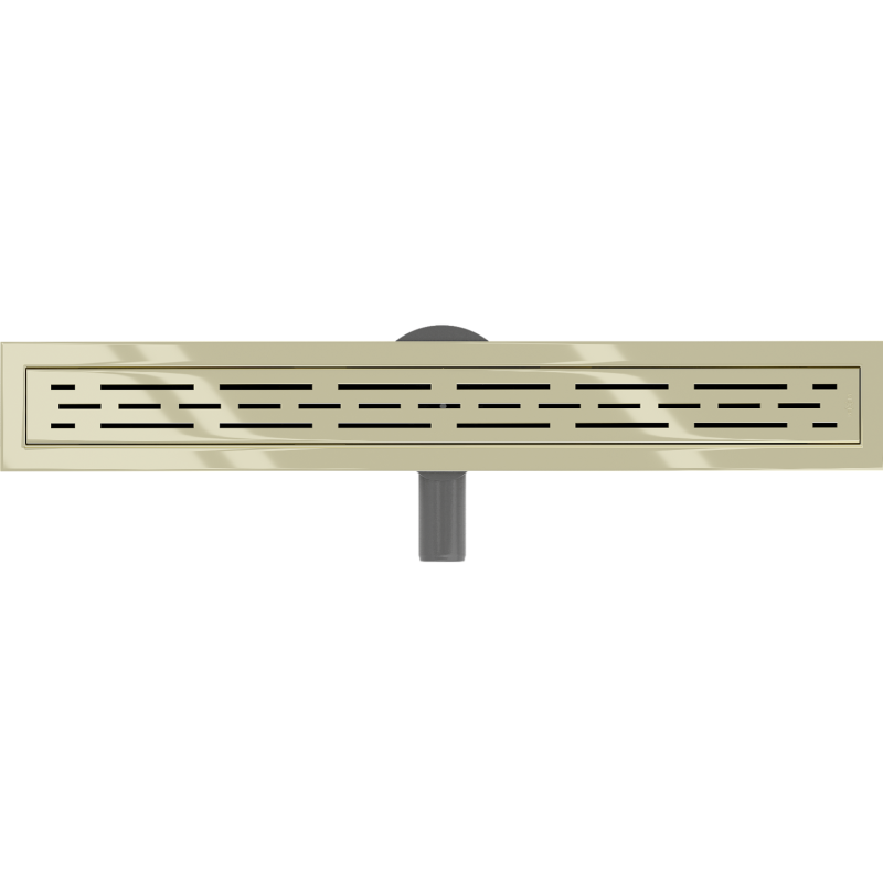 Mexen Flat 360° M01 siphon linéaire rotatif 70 cm, doré - 1520070-40