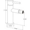 Mexen Elba robinet bidet noir - 74120-70