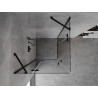 Mexen Mist-H Duo cabine de douche pivotante 85 x 85 cm, transparent, noir - 8A5-085L-085P-70-00