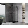 Cabine de douche battante Mexen Mist H Duo 110 x 110 cm, transparente, noire - 8A5-110L-110P-70-00