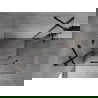 Mexen Mist H Duo cabine de douche battante 100 x 70 cm, transparent, noir - 8A5-100L-070P-70-00