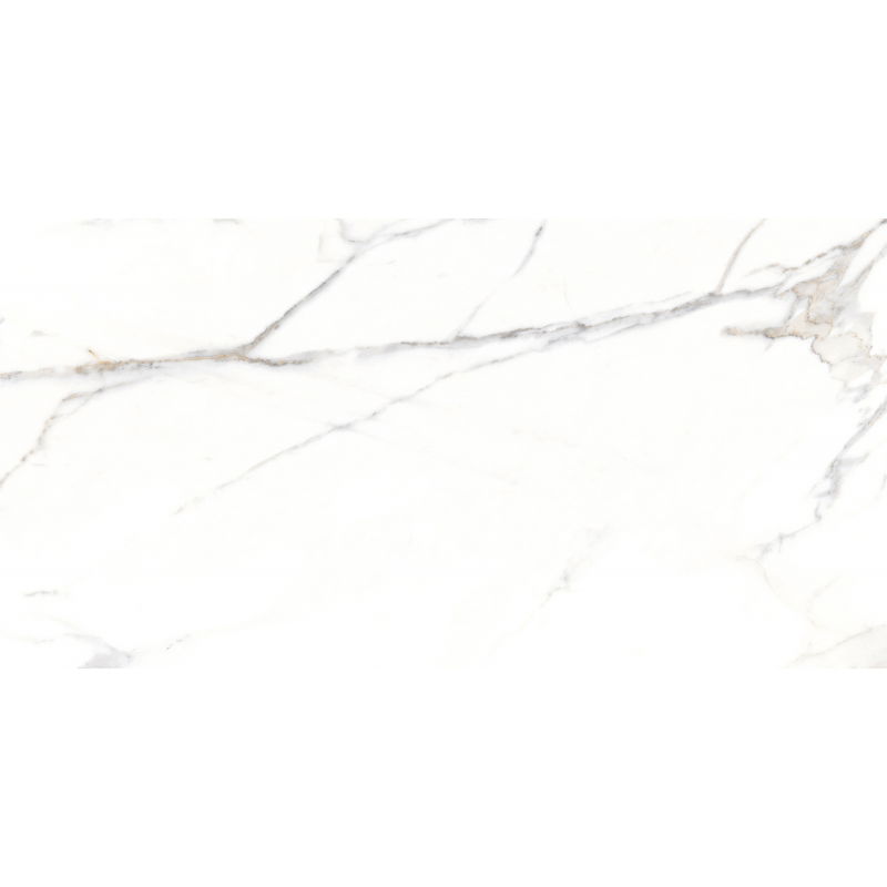 Mexen Agata Échantillon blanc de grès émaillé rectifié G1, carreau de sol et mural 120 x 60 cm, brillant - TL144-00-S