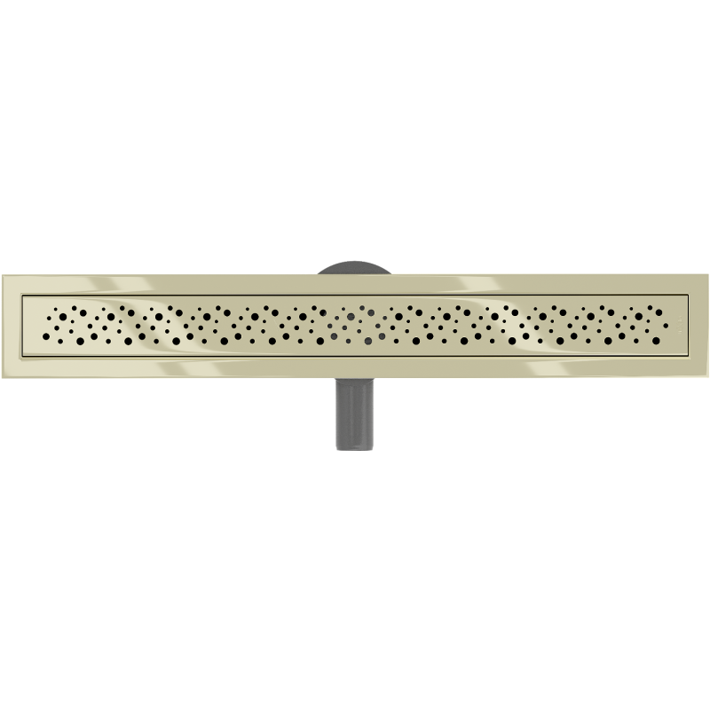 Mexen Flat 360° M12 caniveau linéaire pivotant 70 cm, doré - 1521070-40