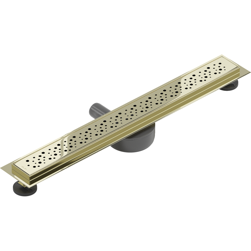 Mexen Flat 360° M12 caniveau linéaire pivotant 70 cm, doré - 1521070-40