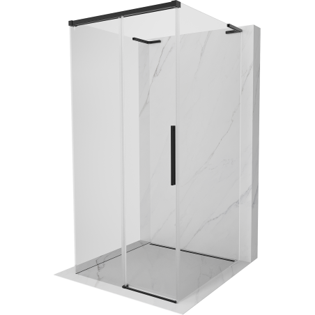 Mexen Rox-3S L cabine de douche à 3 parois coulissante 110 x 110 cm, transparent, noir - 8C2L-110-110-70-00-3S