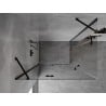 Mexen Mist-H Duo cabine de douche pivotante gauche 100 x 85 cm, transparent, noir - 8A5-100L-085P-70-00
