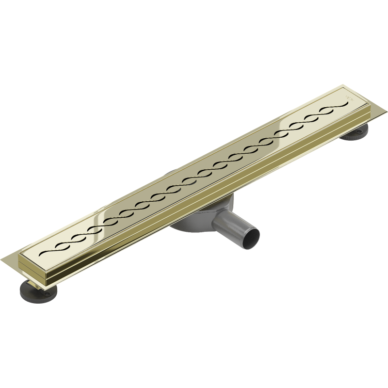 Mexen Flat 360° M18 caniveau linéaire rotatif 50 cm, doré - 1523050-40