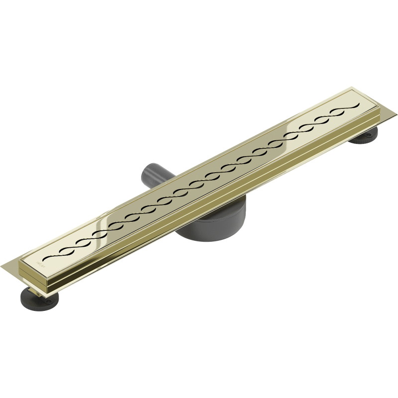Mexen Flat 360° M18 caniveau linéaire pivotant 60 cm, doré - 1523060-40