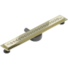 Mexen Flat 360° M18 caniveau linéaire rotatif 60 cm, doré - 1523060-40