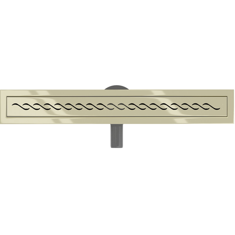 Mexen Flat 360° M18 caniveau linéaire pivotant 60 cm, doré - 1523060-40