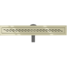 Mexen Flat 360° M18 caniveau linéaire rotatif 60 cm, doré - 1523060-40