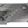 Mexen Mist H Duo cabine de douche 80 x 105 cm, transparent, noir - 8A5-080L-105P-70-00