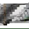 Mexen Mist H Duo cabine de douche battante 100 x 120 cm, transparent, noir - 8A5-100L-120P-70-00