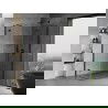 Mexen Mist H Duo cabine de douche battante 100 x 120 cm, transparent, noir - 8A5-100L-120P-70-00