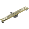 Mexen Flat 360° M15 drain linéaire pivotant 70 cm, or - 1524070-40