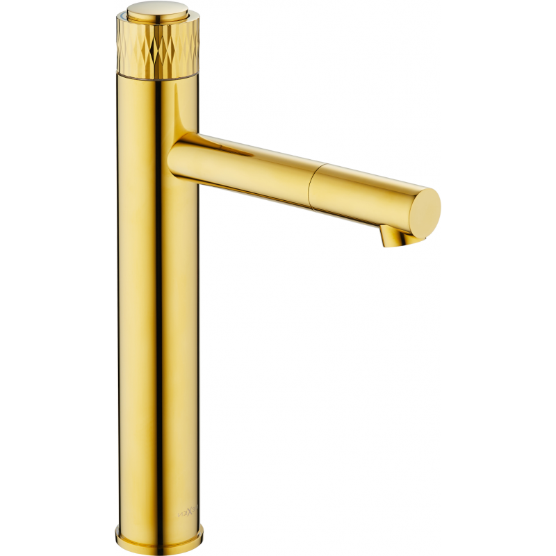 Mexen Diamond robinet de lavabo haut, doré - 71510-50