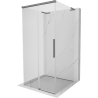 Mexen Rox-3S L cabine de douche à 3 parois coulissante 120 x 120 cm, transparent, métal canon - 8C2L-120-120-95-00-3S