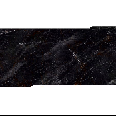 Mexen Champion Échantillon de grès émaillé rectifié noir G1, carreau de sol et mur 120 x 60 cm, haute brillance - TL202-00-S