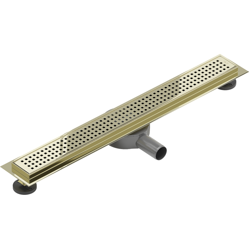 Mexen Flat 360° M08 caniveau à écoulement linéaire rotatif 70 cm, doré - 1525070-40