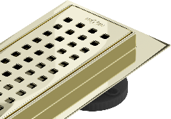 Mexen Flat 360° M08 drain linéaire pivotant 70 cm, doré - 1525070-40