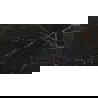 Mexen Marquino Échantillon de grès cérame émaillé rectifié noir G1, carreau sol-mur 120 x 60 cm, haut brillant