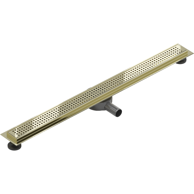 Mexen Flat 360° M08 drain linéaire pivotant 90 cm, doré - 1525090-40