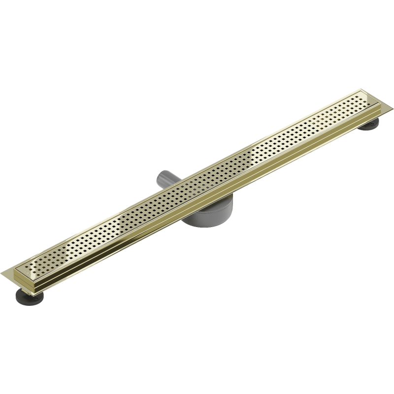 Mexen Flat 360° M08 drain linéaire pivotant 100 cm, doré - 1525100-40