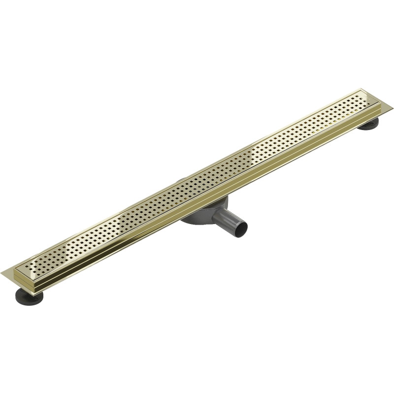 Mexen Flat 360° M08 drain linéaire rotatif 100 cm, doré - 1525100-40
