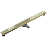 Mexen Flat 360° M15 drain linéaire pivotant 100 cm, doré - 1524100-40