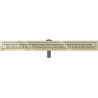 Mexen Flat 360° M15 drain lineaire rotatif 90 cm, doré - 1524090-40