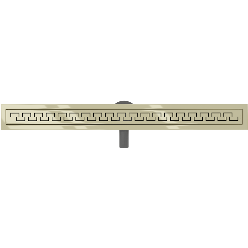 Mexen Flat 360° M15 drain linéaire pivotant 80 cm, doré - 1524080-40