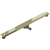 Mexen Flat 360° M15 drain linéaire pivotant 80 cm, doré - 1524080-40