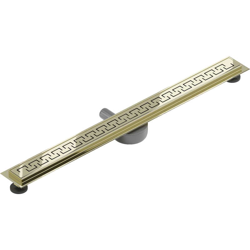 Mexen Flat 360° M15 drain linéaire pivotant 80 cm, doré - 1524080-40