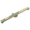 Mexen Flat 360° M15 drain linéaire pivotant 80 cm, doré - 1524080-40
