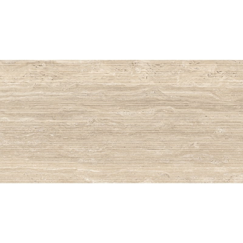 Mexen Neo Travertino Échantillon de carrelage rectifié en grès émaillé Liner Natural, carreau sol-mur, mat - TL302-05-S