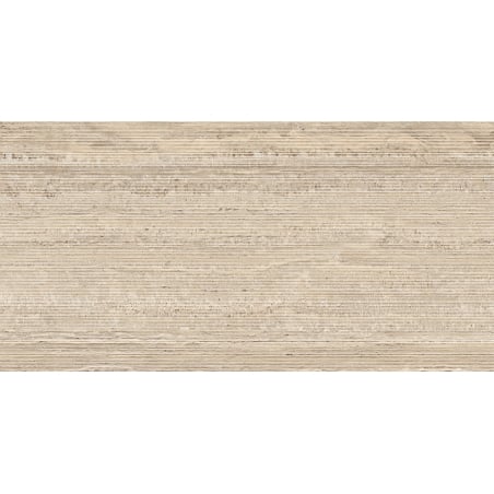Mexen Neo Travertino Échantillon de carrelage rectifié en grès émaillé Liner Natural, carreau sol-mur, mat - TL302-05-S