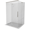 Mexen Rox-3S L cabine de douche 3 parois coulissante 155 x 80 cm, transparent, nickel brossé - 8C2L-155-080-97-00-3S