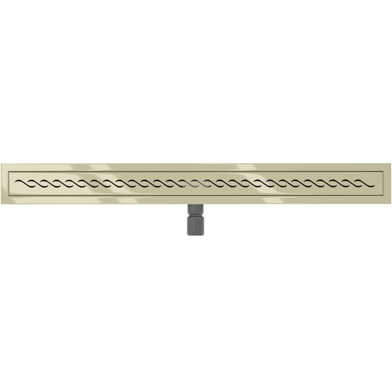 Mexen Flat 360° M18 canalisation linéaire pivotante 80 cm, dorée - 1523080-40