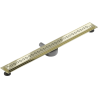 Mexen Flat 360° M18 caniveau de douche linéaire pivotant 80 cm, doré - 1523080-40