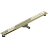 Mexen Flat 360° M18 caniveau de douche linéaire pivotant 80 cm, doré - 1523080-40