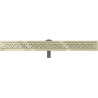 Mexen Flat 360° M12 drain linéaire pivotant 90 cm, doré - 1521090-40