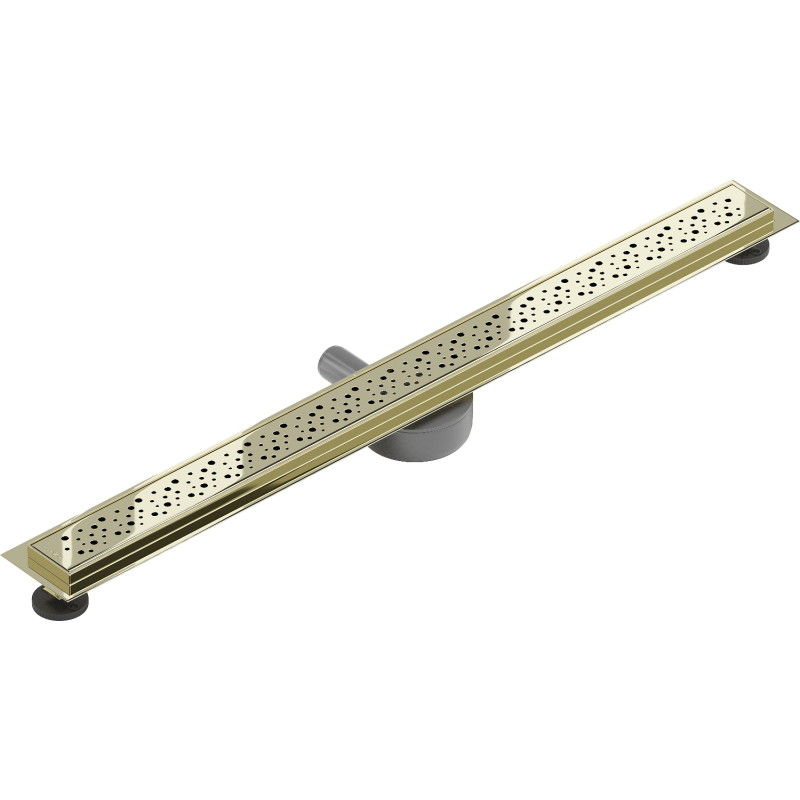 Mexen Flat 360° Caniveau de douche linéaire rotatif M12 90 cm, doré - 1521090-40
