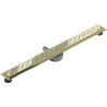 Mexen Flat 360° M12 siphon linéaire rotatif 90 cm, or - 1521090-40