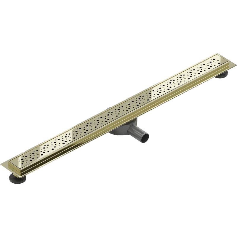 Mexen Flat 360° M12 caniveau linéaire rotatif 80 cm, doré - 1521080-40