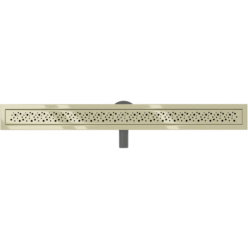 Mexen Flat 360° M12 caniveau linéaire pivotant 80 cm, doré - 1521080-40