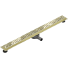 Mexen Flat 360° M01 drain linéaire pivotant 100 cm, doré - 1520100-40