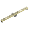 Mexen Flat 360° M01 drain linéaire pivotant 100 cm, doré - 1520100-40