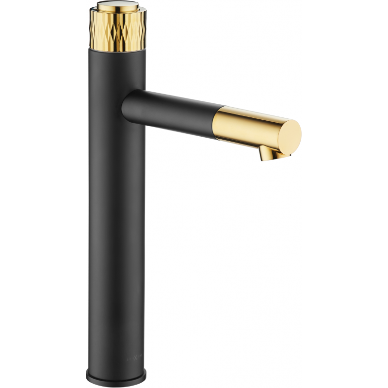 Mexen Diamond robinet de lavabo haut, Noir/Or - 71510-75